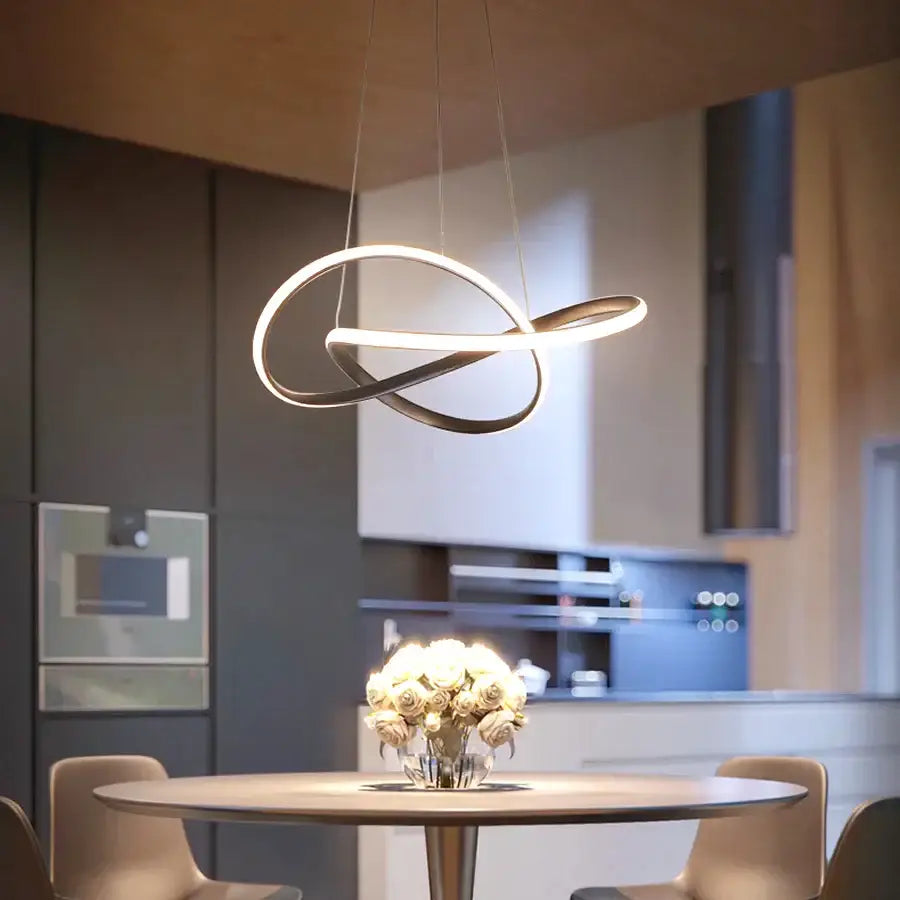 Modern white decorbites led irregular pendant light dining room