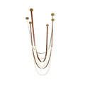 Modern minimalist led chandelier leather belt living room light