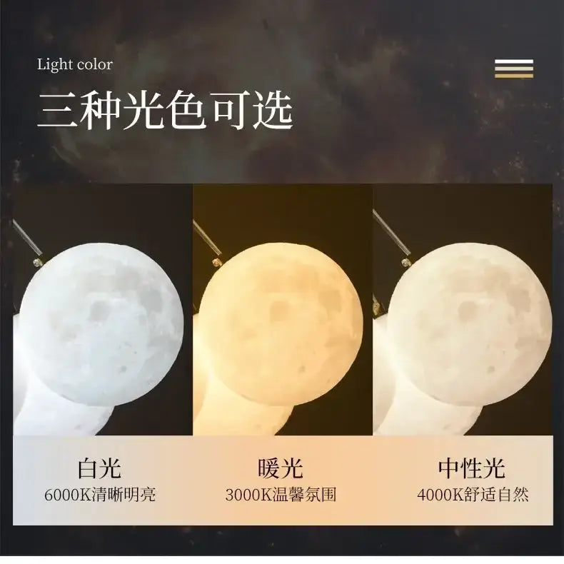 Decorbites led lunar ball cloud chandelier living room light