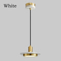 Modern gold led marble pendant lights black & white dining room