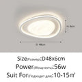 Modern white oval led minimalism chandelier living room light