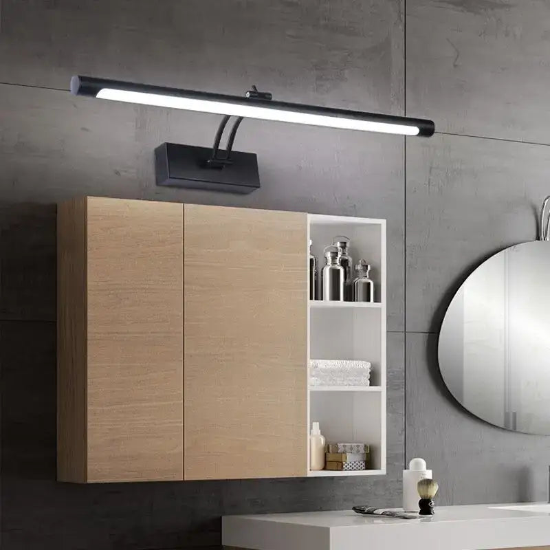 Modern gold linear led mirror light bathroom wall fixture