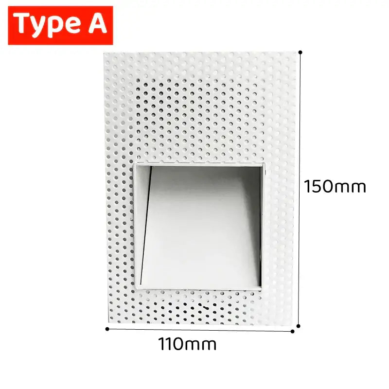 Modern silver square motion sensor wall lamp bedroom decor light
