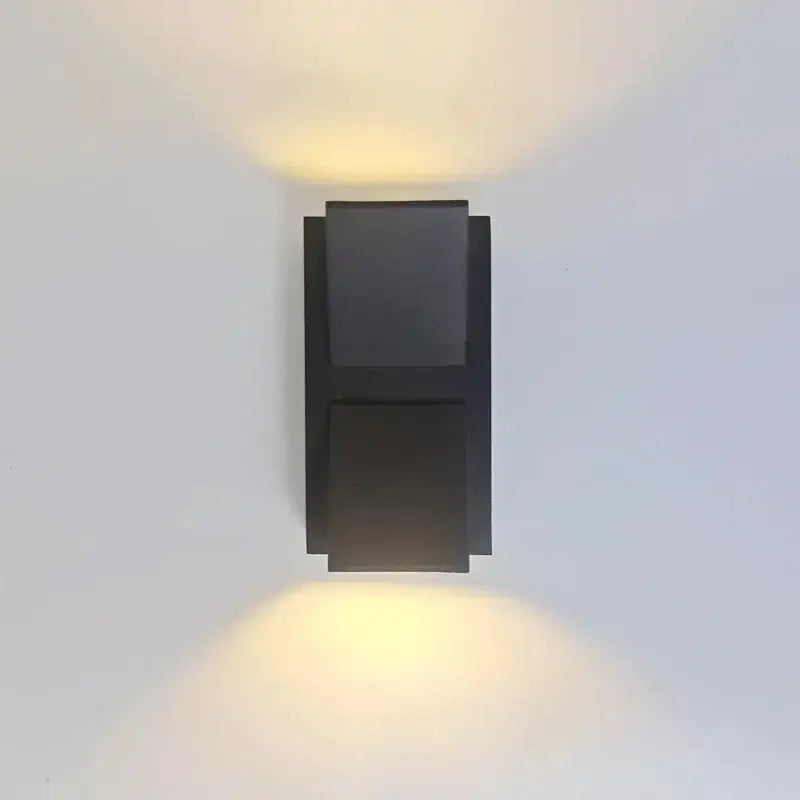 Modern minimalist white led outdoor porch wall light – yard sconce