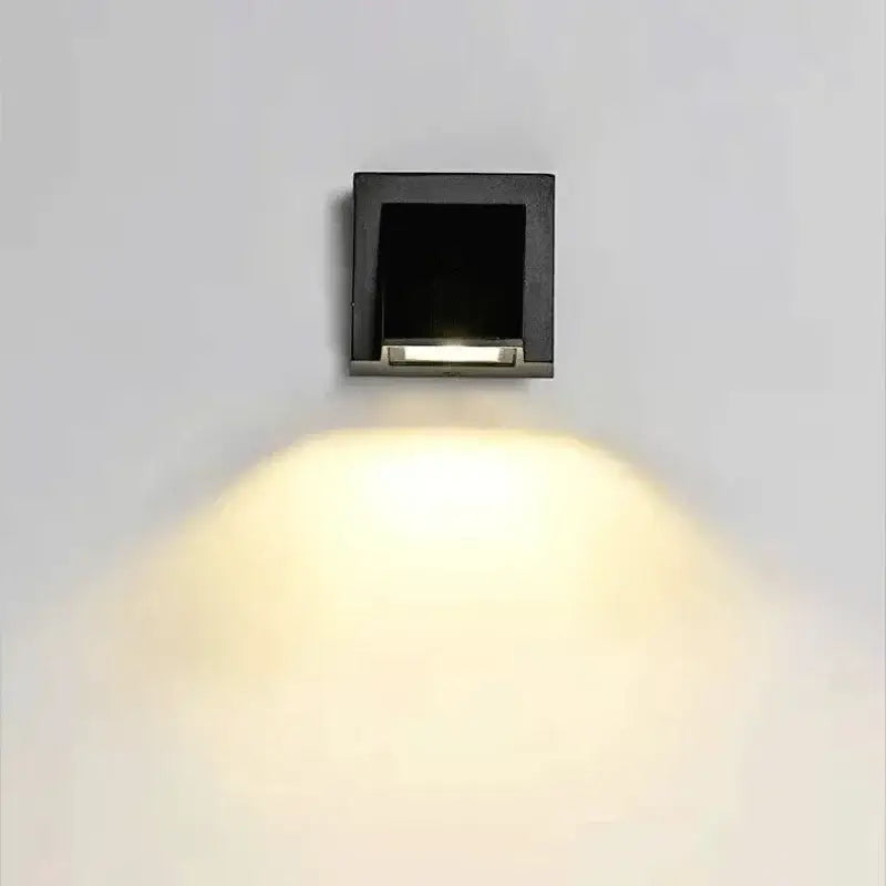 Modern minimalist white led outdoor porch wall light – yard sconce