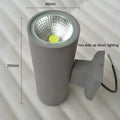 Modern black cylindrical outdoor wall lamp porch sconce