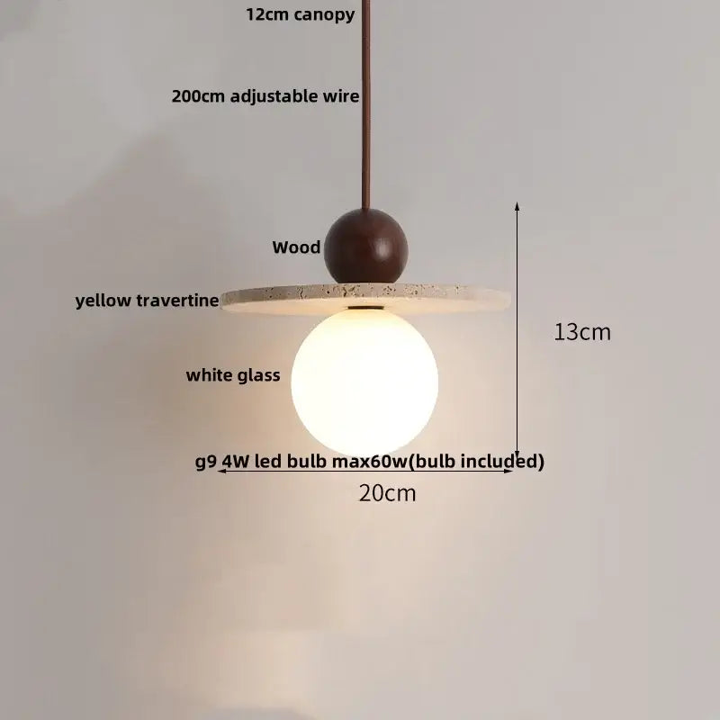 Modern white concrete led pendant lamp dining room lighting