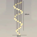 Modern brass and opal glass led pendant lights living room chandelier