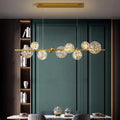 Modern black led pendant light chandelier for dining room