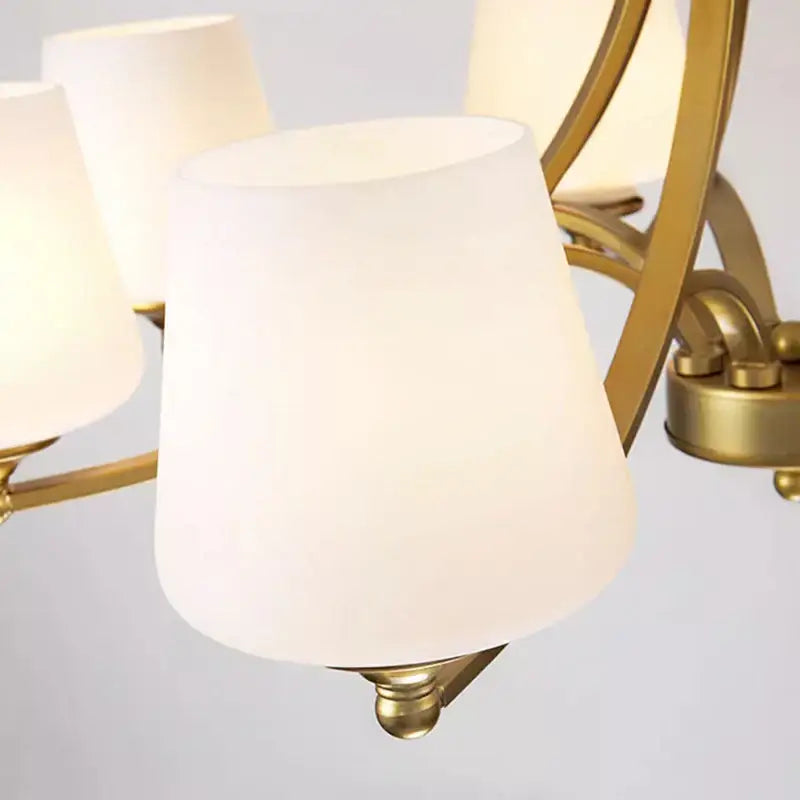Modern gold rope led pendant light for dining room