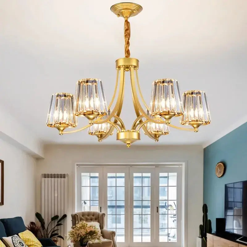 Modern gold rope led pendant light for dining room