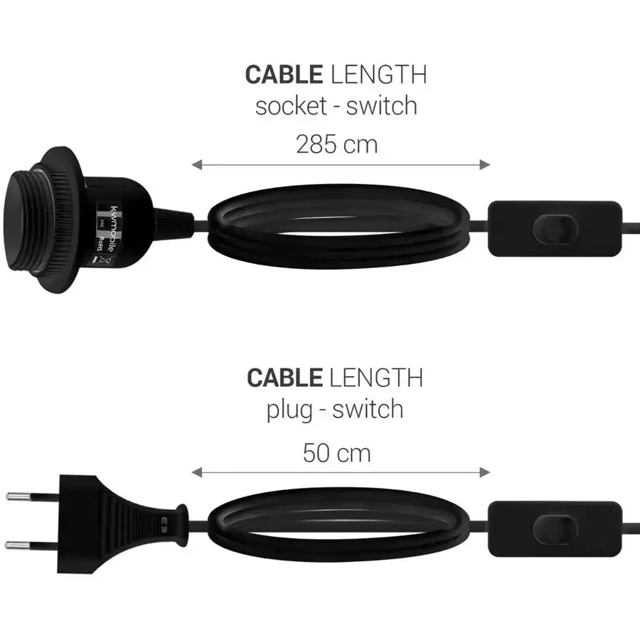 Industrial black led pendant light with switch bedroom cord kit