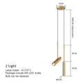 Modern black cylindrical led pendant light for kitchen spotlight