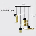 Modern brass and black decorbites led pendant light for kitchen