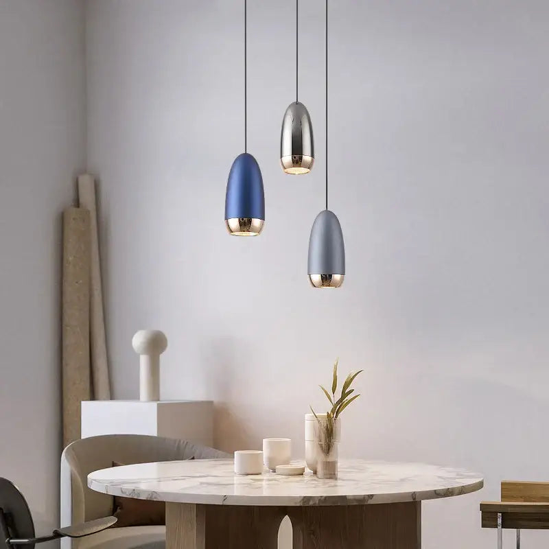 Modern metallic teardrop decorbites led pendant kitchen light