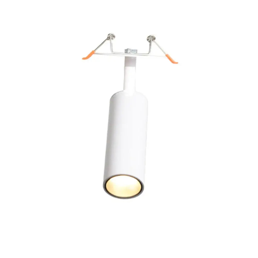 Modern cylindrical black & white led recessed ceiling lights kitchen
