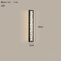 Modern black led rectangle wall lamp parlor room sconce