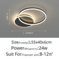 Modern gold led rings ceiling chandelier for living room