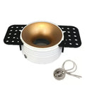 Modern white and gold round recessed ceiling mount – kitchen light set