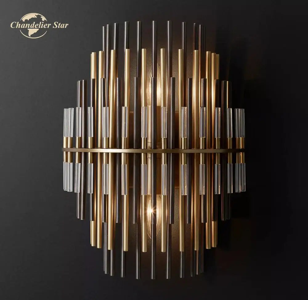 Modern chrome radial decorbites led sconce lamp for bedroom