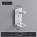 Modern matte black led shelf wall lamp bedroom usb charging port