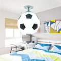 Soccer and basketball chrome ball ceiling light for boys bedroom