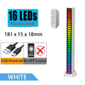 Sleek rainbow sound control light bar set for living room entertainment