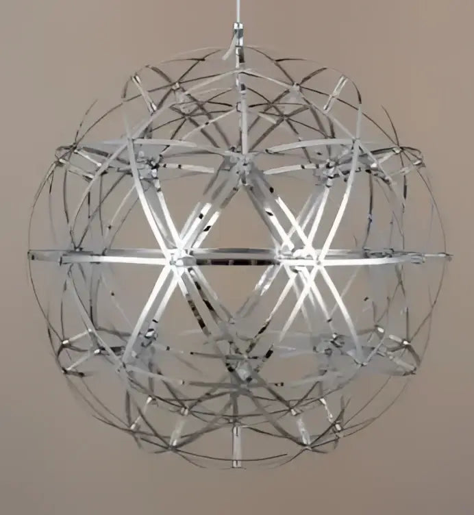 Modern golden led spark ball pendant light for living room