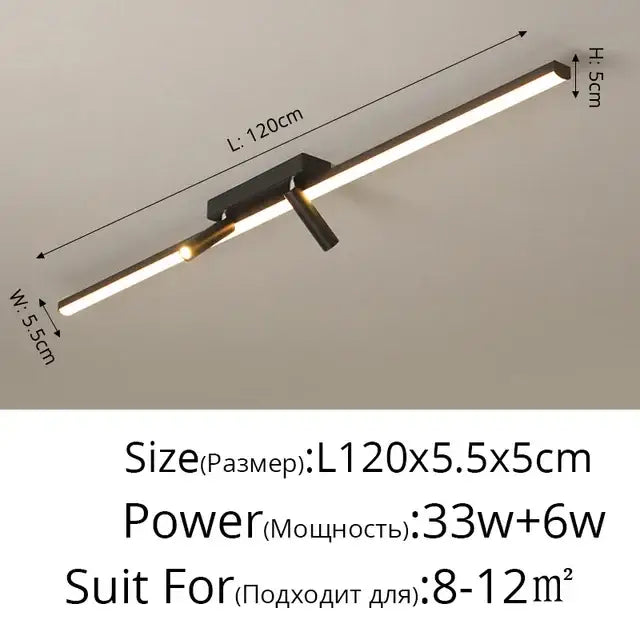 Modern minimalist led spotlight ceiling lamp for living room