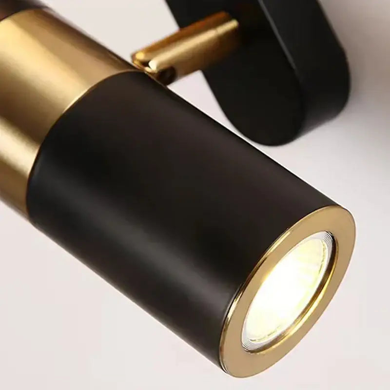 Modern black and white led spotlight wall lamp bedroom sconce