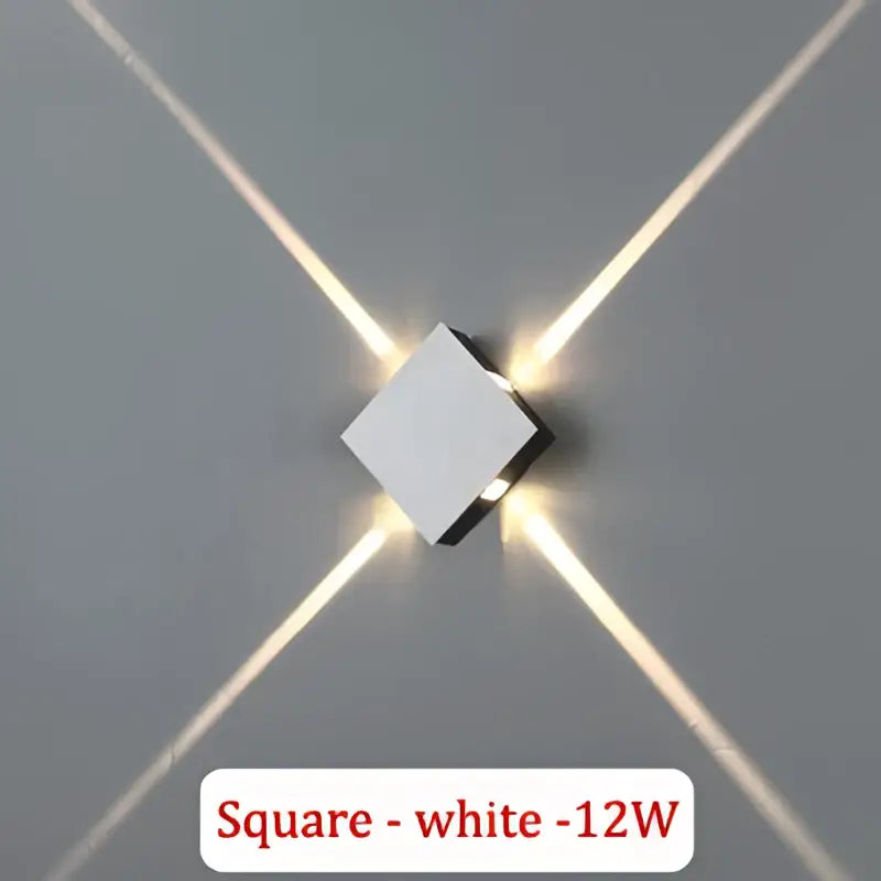 Modern geometric led star wall light for bar and corridor decor
