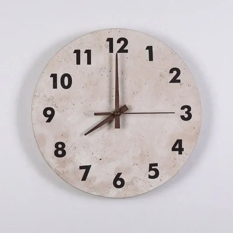 Modern yellow stone clock wall lamp bathroom backlight mirror light