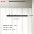 Modern off white strip chandelier pendant lights dining room