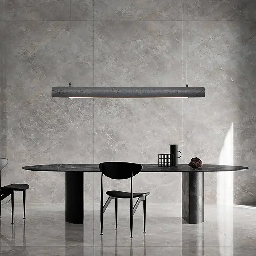 Modern off white strip chandelier pendant lights dining room