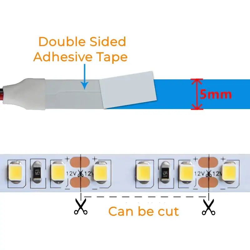 Flexible white 120 led strip lights for bar and home decor