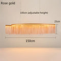Modern gold decorbites led tassel chandelier dining room pendant light