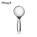 Chrome led temperature controlled shower head bathroom color changing