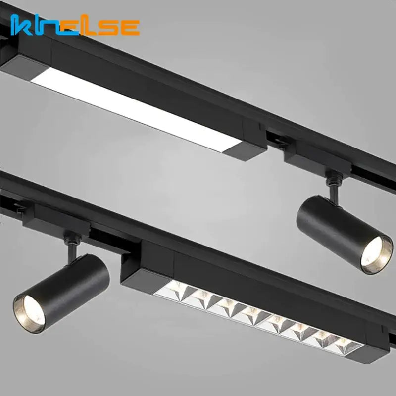 Modern black decorbites led track lamps living room spotlight system
