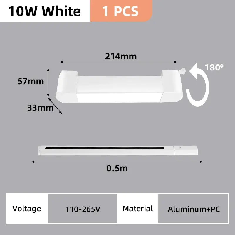 Modern black led track light set living room ceiling fixture