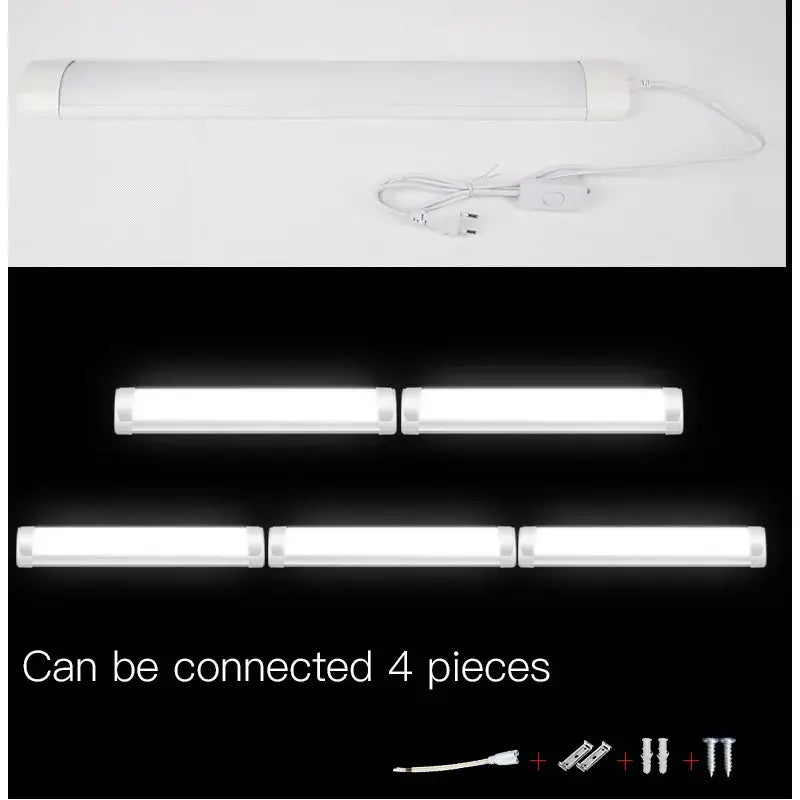 Modern white led tube fixture living room strip light