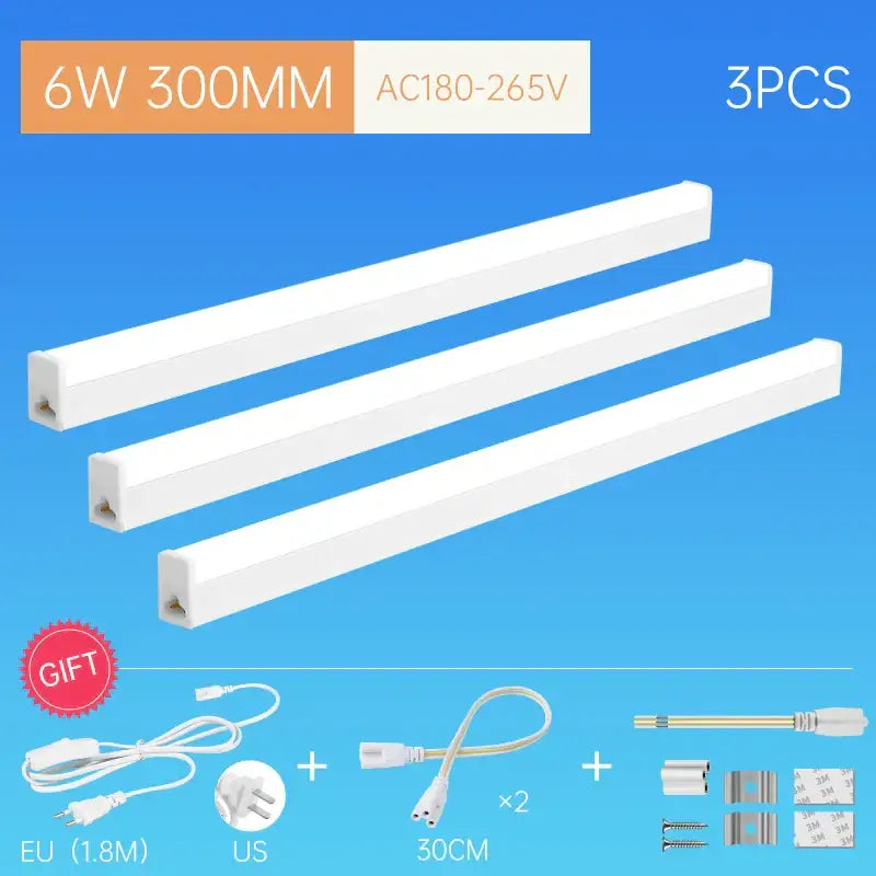 Modern white led tube fixture living room strip light