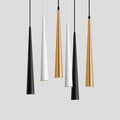 Modern gold led tube pendant lights kitchen and dining room