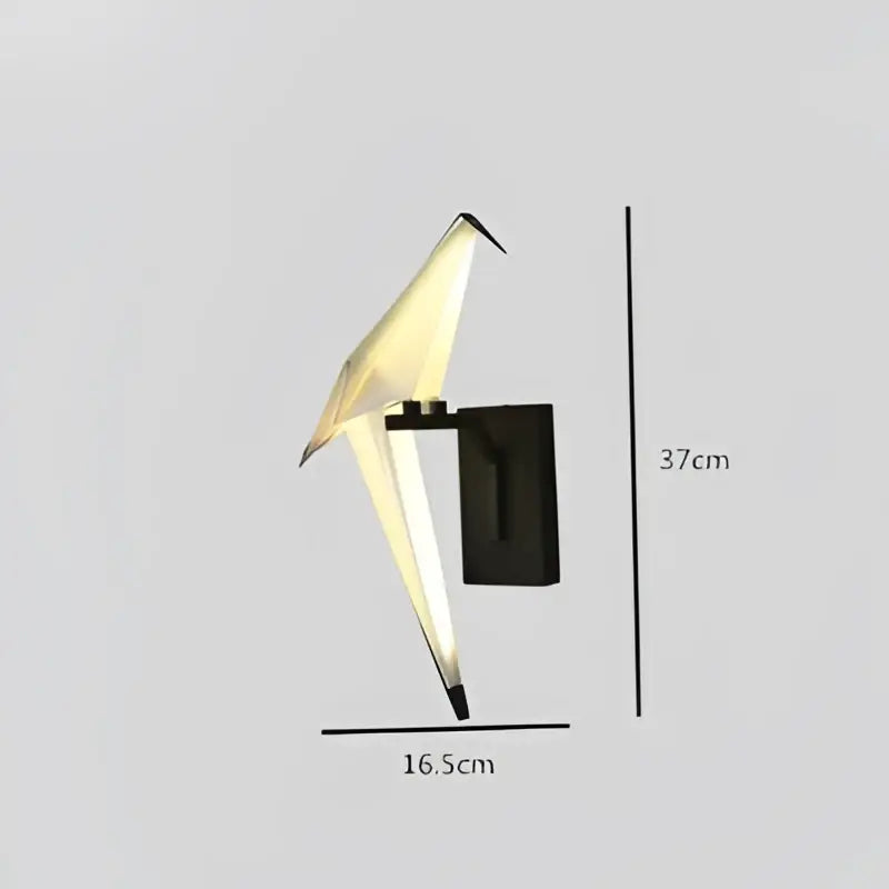 Origami white gold love bird chandelier dining room light
