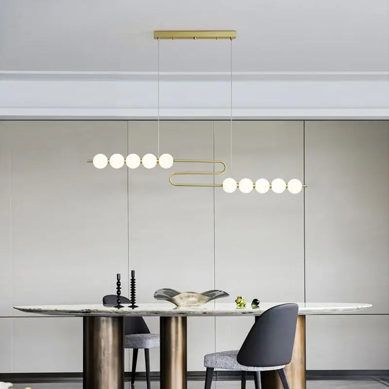 Modern decorbites love gold chrome chandelier dining room pendant light
