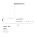 Modern decorbites love gold chrome chandelier dining room pendant light