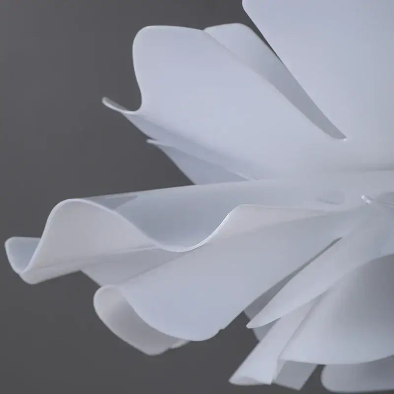 Simple white flower lamp petal pendant light for bedroom