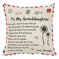 Vintage beige & red mom cushion cover bedroom family gift decor