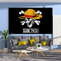 Red yellow & blue skul anime tapestries bedroom premium fabric decor