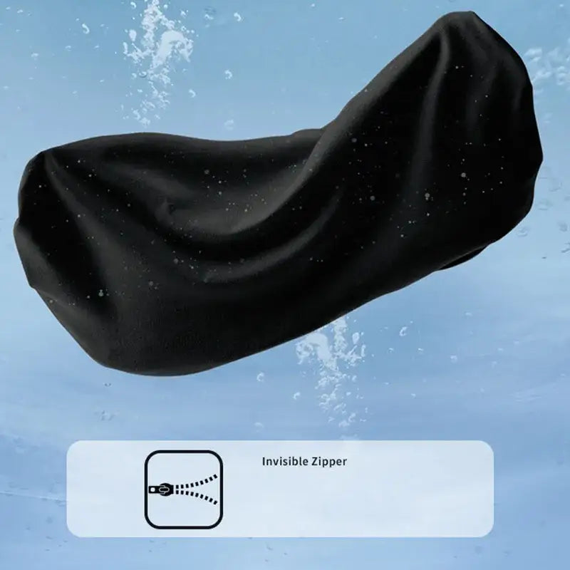 Ergonomic black memory foam lumbar support – office and car cushion