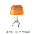 Modern red green & beige tripod table lamp bedroom led light